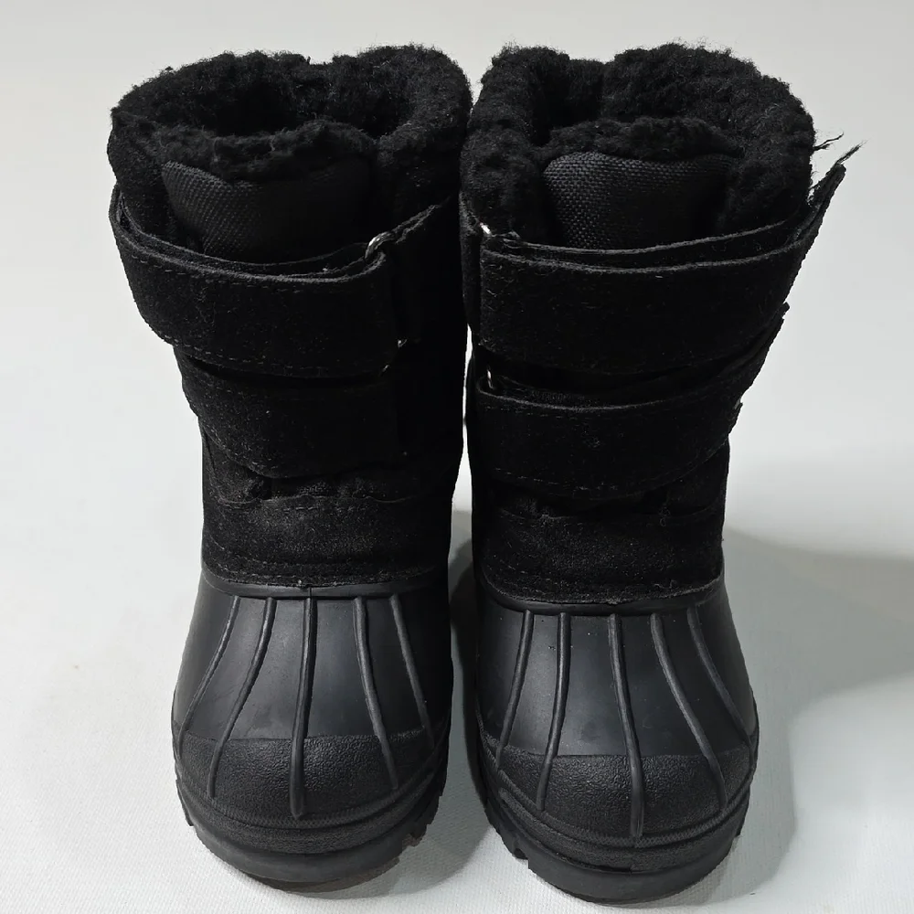 Khombu Black Insulated Snow Boots